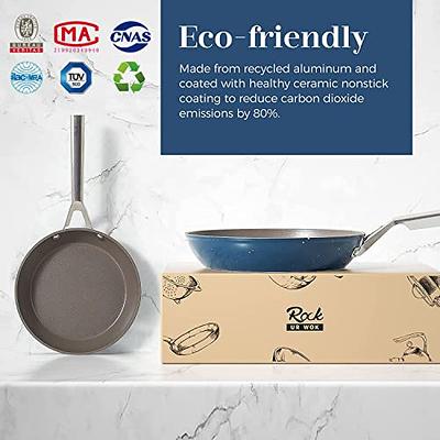 Goodful 11 Cast Aluminum, Ceramic Fry Pan Charcoal