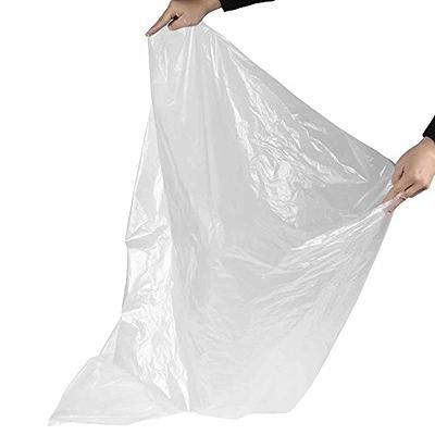 PlasticMill 400-Count 13-Gallons Clear Outdoor Plastic Lawn and Leaf Trash  Bag