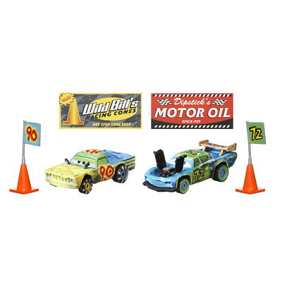 Disney and Pixar World of Cars Racing 2-Packs with 2 Collectible Toy Cars &  6 Accessories - Yahoo Shopping