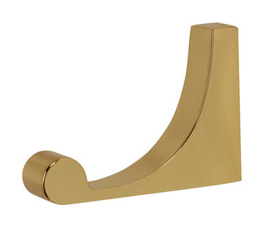 Alno A6880 Luna 1/2 Wide Elegant Modern Solid Brass Single Wall Mount Bath Robe  Towel Utility Hook Unlacquered Brass Bathroom Hardware and - Yahoo Shopping