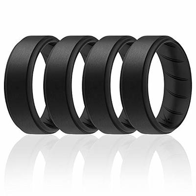 8 Pack - ROQ Silicone Women wedding bands - STACKABLE