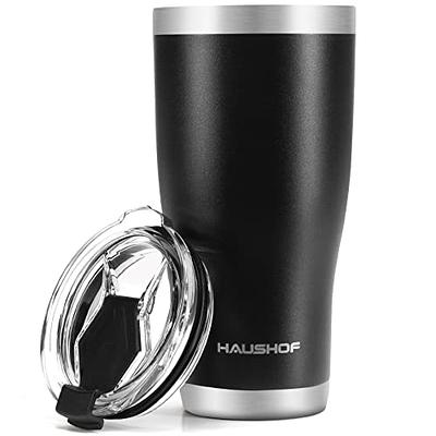 ALOUFEA 20 oz Insulated Coffee Mug Tumbler with Handle, Stainless Steel  Travel Mug Tumbler with Lid and Straw,Double Wall Vacuum Leak Proof Ice  Coffee Thermal Cup, Black Leopard - Yahoo Shopping