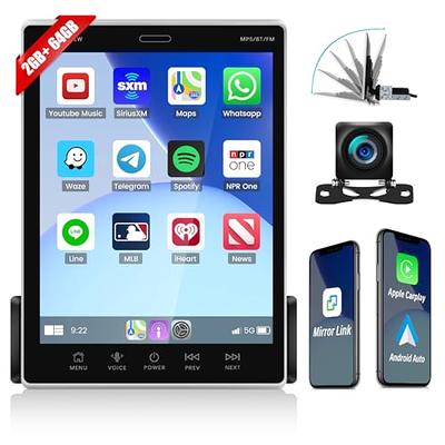 Wireless] Alondy Single Din Car Stereo,Compatible with Wireless CarPlay Android  Auto,Type-C USB,6.9 Touchscreen,Mirror Link,Backup Camera,Bluetooth Voice  Control DSP FM Radio 