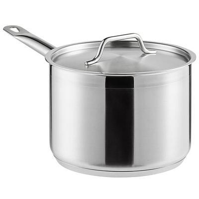 4 qt. Stainless Steel Sauce Pot with Lid | Heritage Steel