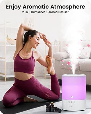 Geniani Top Fill 6L Cool Mist Humidifiers & Essential Oil Diffuser for Home  - Smart Aroma Ultrasonic Air Humidifier for Large Room, Bedroom, Baby, Kid  - Easy to Clean & Fill, Auto