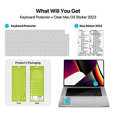 Keyboard Cover Skin for 2023 2021 Apple iMac 24 inch Magic Keyboard M3 Chip  with Touch ID, iMac 24 inch Accessories, Ultra Thin TPU Apple iMac 24 inch