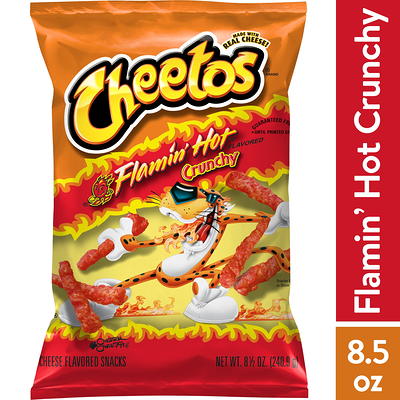 Cheetos Crunchy XXTRA Flamin' Hot Cheese Flavored Snack Chips, 8.5 oz Bag 