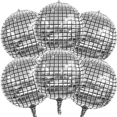 Silver Disco Ball Orbz Foil Balloon 16in | The Party Darling