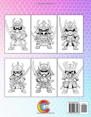 Ninja Warrior Coloring Page  Warrior drawing, Ninja art, Samurai drawing