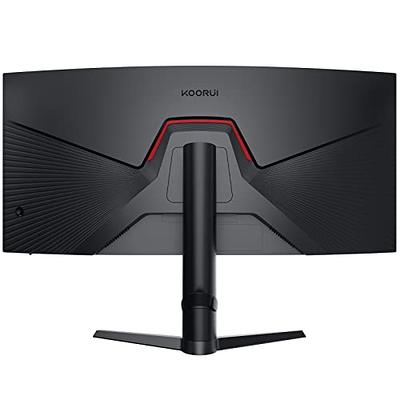 KOORUI 34 Inch Ultrawide Curved Gaming Monitor 165HZ, 1ms, 1000R