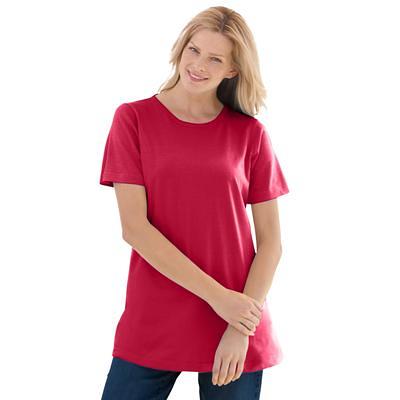 Women's Sonoma Goods For Life® Everyday V-Neck Long Sleeve Tee, Size:  Small, Brt Red - Yahoo Shopping