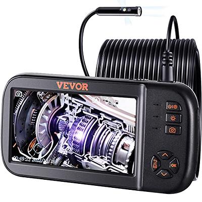 Dual Camera Endoscope 4.5” IPS Screen HD1080P 8MM 5.5MM Lens Car Inspection  Borescope Rigid Cable