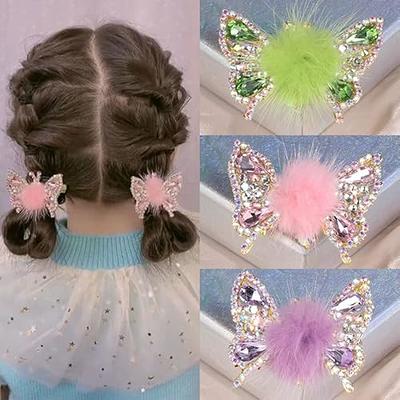 Bartosi 1 Pack Tassel Ponytail Hair Clips for Women Rhinestone Hair Styling  Claws for Buns Hair Holder Large Glittering Hair Pins Hair Accessories for