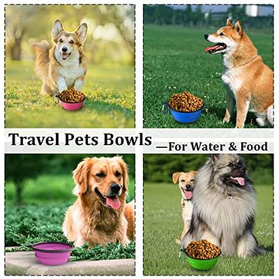 LAVAED 4 Pack Collapsible Dog Bowl Portable Foldable Travel Pets Bowls Cats  Water Feeding Food Bowls Silicone Expandable Cup Dish Puppies for Walking  Camping Outdoors with Carabiner Clip - Yahoo Shopping