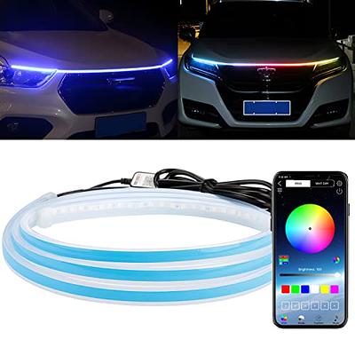 UPXSXT 70 Inch RGB Car Hood Light Strip with APP Control, Multi-Color 210  Modes Exterior Dynamic Scan Start Up Hoodbeam Kit, Waterproof Flexible  Daytime Running Light for Car SUV Truck - Yahoo Shopping