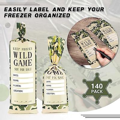  [120 Pack] 1lb Wild Game Bags for Freezer Storage