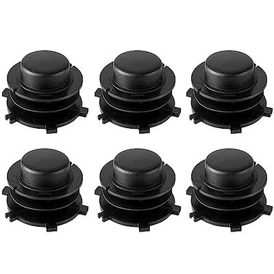 6 Pack Line Spool With 2 Covers For Replace Black Decker Grass