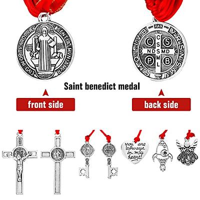 Protection From Evil Necklace, Catholic Saint Pendant Necklace Religious  Gifts for Him/her, Catholic Jewelry, St Michael, St Benedict Cross 