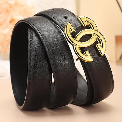 WHIPPY Women Leather Belt Fashion Designer belt Gold Buckle Ladies