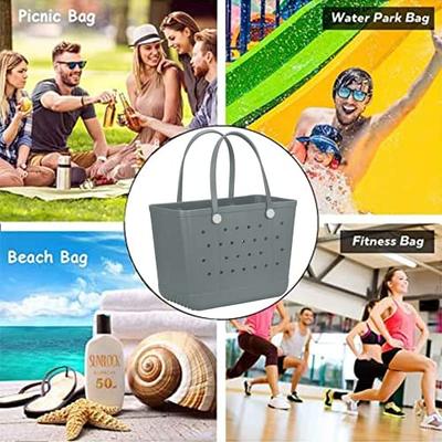 Beach Bag, Oversized Rubber Beach Bag, Washable Open Tote Bag Durable EVA  Tote Travel Bags for Outdoor Sport