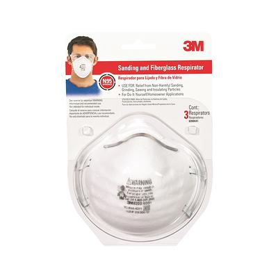 3M 20-Pack White Disposable N95 Sanding and Fiberglass Disposable Respirator