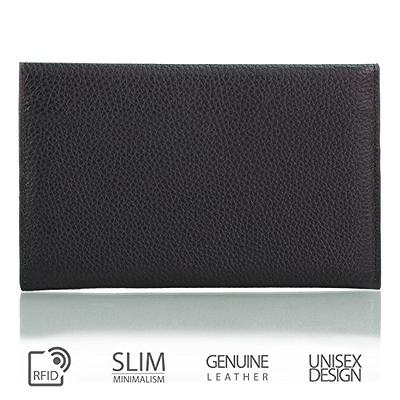  Otto Angelino Slim Genuine Leather Wallet Clutch