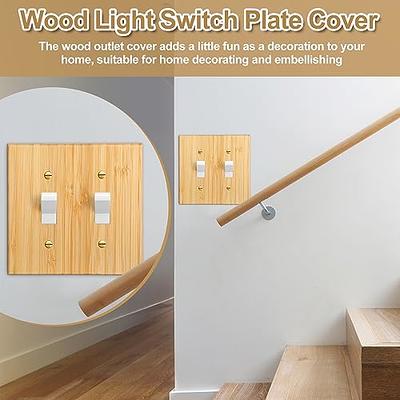 Maple Wood Wall Plate - 2 Gang Duplex Outlet Cover