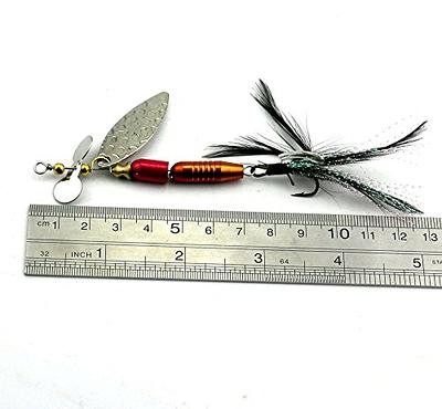 LENPABY 5PCS Bait/Feather Jigs Fishing Hooks,Rooster Tail, Fishing Spinner  Spoon Lures Rotatable Inline Bass Trout Fishing Tackle Baits 9.5CM-13.9G  Spinners,Spinnerbaits,Blade Spinner Baits - Yahoo Shopping