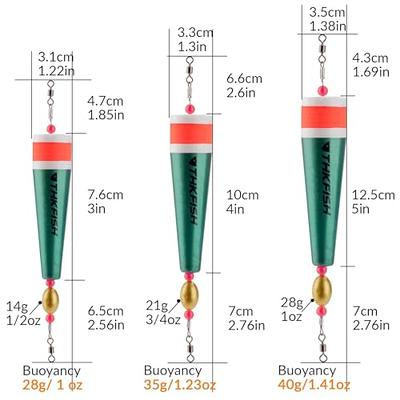 Fishing Bobber Slip Bobbers for Fishing 15 Pcs Foam Snap Weighted Floats  Set Bobbers Fishing Tackle Accessories Fishing Supplies