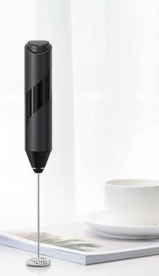  Hand Mixer Milk Frother for Coffee - Dutewo Handheld Foam Maker  for Lattes, Electric whisk Drink Mixer for Coffee, Mini coffee stirrer for  Frappe Hot Chocolate, Silver/White: Home & Kitchen
