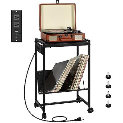 2 tier Record Player Table Record Player Stand Turntable - Temu