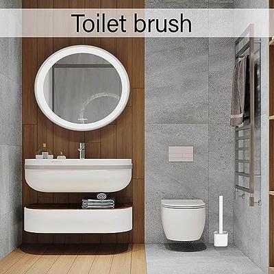 mDesign Bathroom Toilet Bowl Brush and Plunger - Set of 2 Bronze