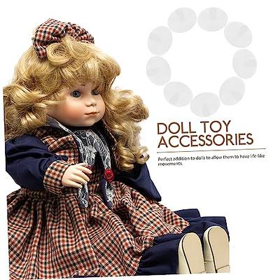LOERSS Makeup Doll Head,Single Doll Head with Mouth,Eyes & Wig