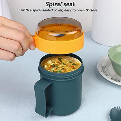 Soup Mug：Microwavable Soup Mug with Lid and Scoop Soup to Go Container Cereal  Cup with Cover for Soups, Noodles, Hot Cereal and More - Yahoo Shopping