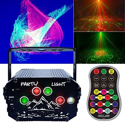 Luditek [2-pack] Portable Sound Activated Party Lights for Outdoor and Indoor, Battery Powered/
