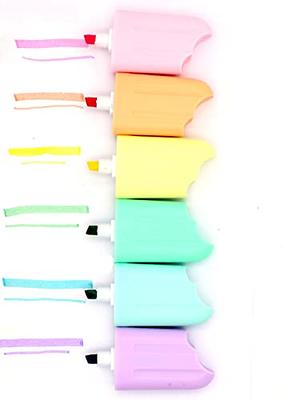 TWOHANDS Quick-Dry Two-Line Highlighters, 6-Count