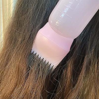 SPDD Root Comb Applicator Bottle, Hair Dye Oil Applicator Brush Bottles,  Hair Colouring Dispensing Comb, Hair Color Applicator Bottles(Pink) - Yahoo  Shopping