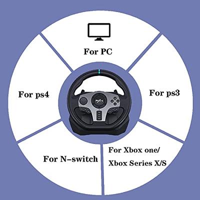  PXN 270/900 Degree PC Racing Wheel, V9 USB Race Game Driving PC  Steering Wheel with Clutch Pedals and Shifter for Windows PC/PS3/PS4/Switch/ Xbox One/Xbox Series X/S