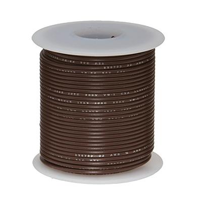 Bare Copper Wire, Buss Wire, 16 AWG, 25' Length, 0.0508 Diameter, Natural