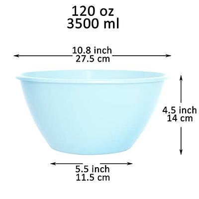 Youngever 11 inch 120 Ounce Plastic Mixing and Serving Bowls, Large Popcorn  Bowls, Salad Bowls, Chip and Dip Serving Bowls, Set of 9 (Coastal) - Yahoo  Shopping