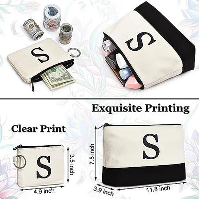 sdjma Initial Printed Canvas Tote Bag