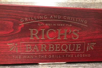 BBQ Grilling Set with Personalized Bamboo Case