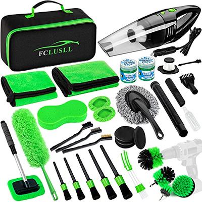 FCLUSLL 30Pcs Car Cleaning Tools Kit, Car Detailing Kit with