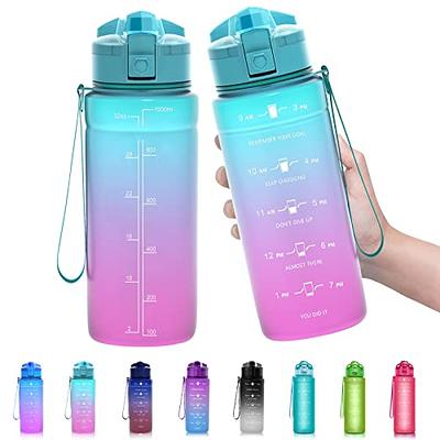 Girls Gift Liter Motivational Water Bottle With Time Marker - Jolly Family  Gifts