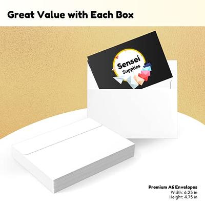 PREMIUM 20 Pack 5x7 Envelopes for Invitations with Cards Self Seal