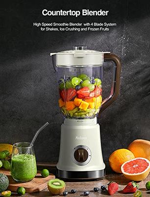  Blender for Shake and Smoothies 2.0, SHARDOR Powerful 1200W  Countertop Blender for Kitchen, 52oz Glass Jar, 3 Adjustable Speed Control  for Frozen Fruit Drinks, Smoothies, Sauces & More, Sliver: Home 