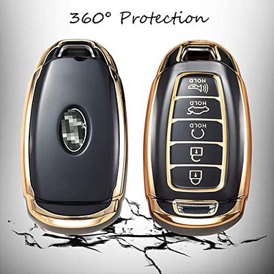 WSAuto for Hyundai Key Fob Cover Soft 5 Buttons TPU Protection