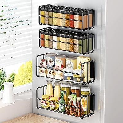 Orimade 4 Pack Magnetic Spice Rack Organizer for Fridge, Metal Seasoning  Rack with 20 Square PET Spice Jars, 192 Spice Labels, Chalk Marker and  Funnel Set for Microwave, Oven - Yahoo Shopping