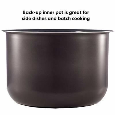 Instant Pot Ceramic Non Stick Interior Coated Inner Cooking Pot 8 Quart &  Pot Silicone Lid 8 Quart - Yahoo Shopping