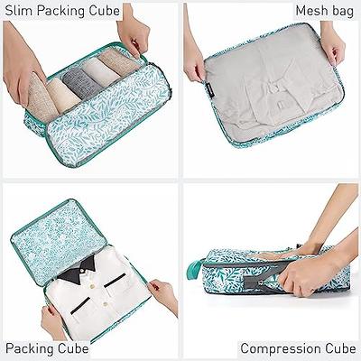 Compression Packing Cubes Set, Ultralight Travel Organizer Bags